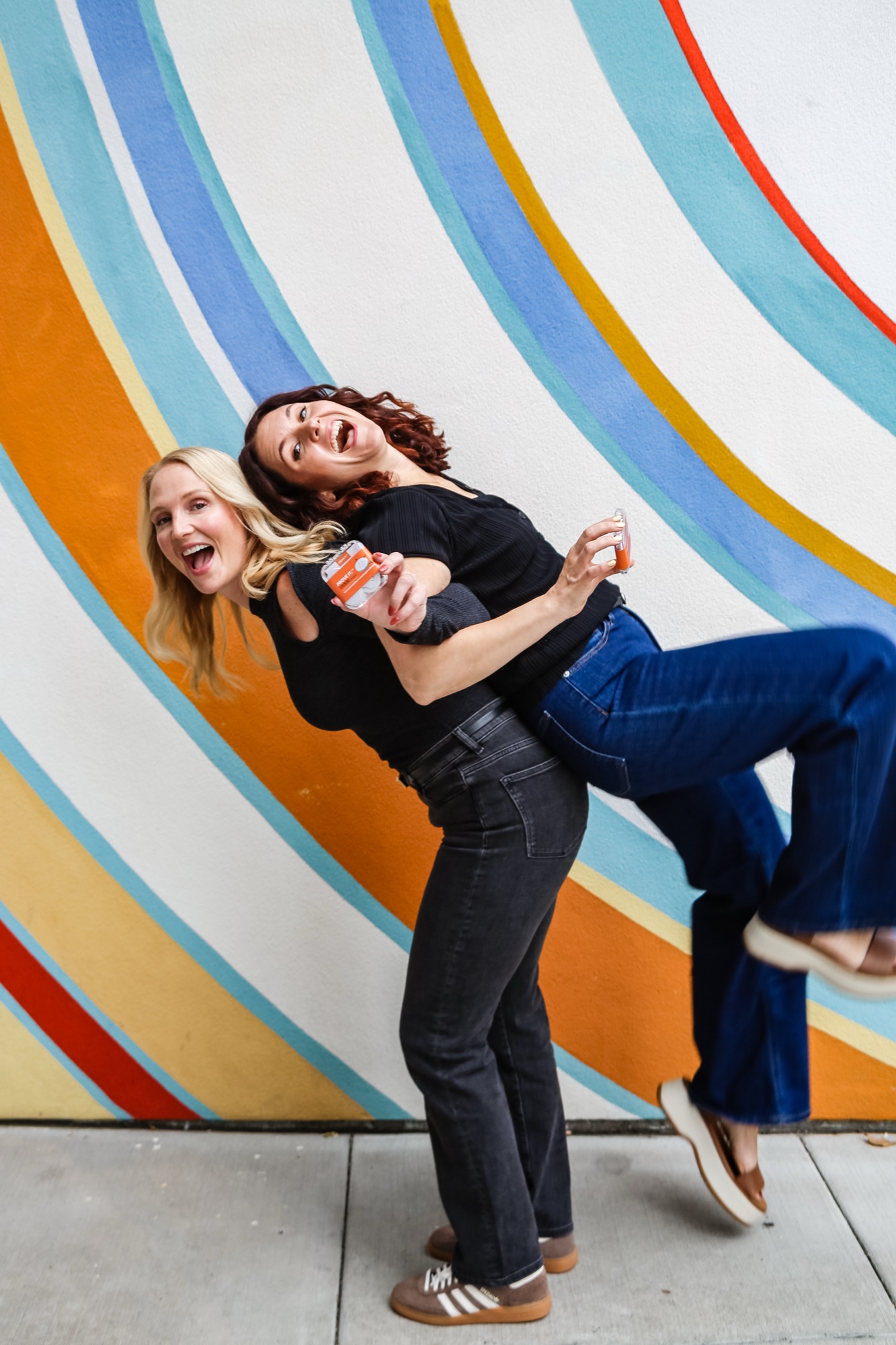 Co-founders, having fun