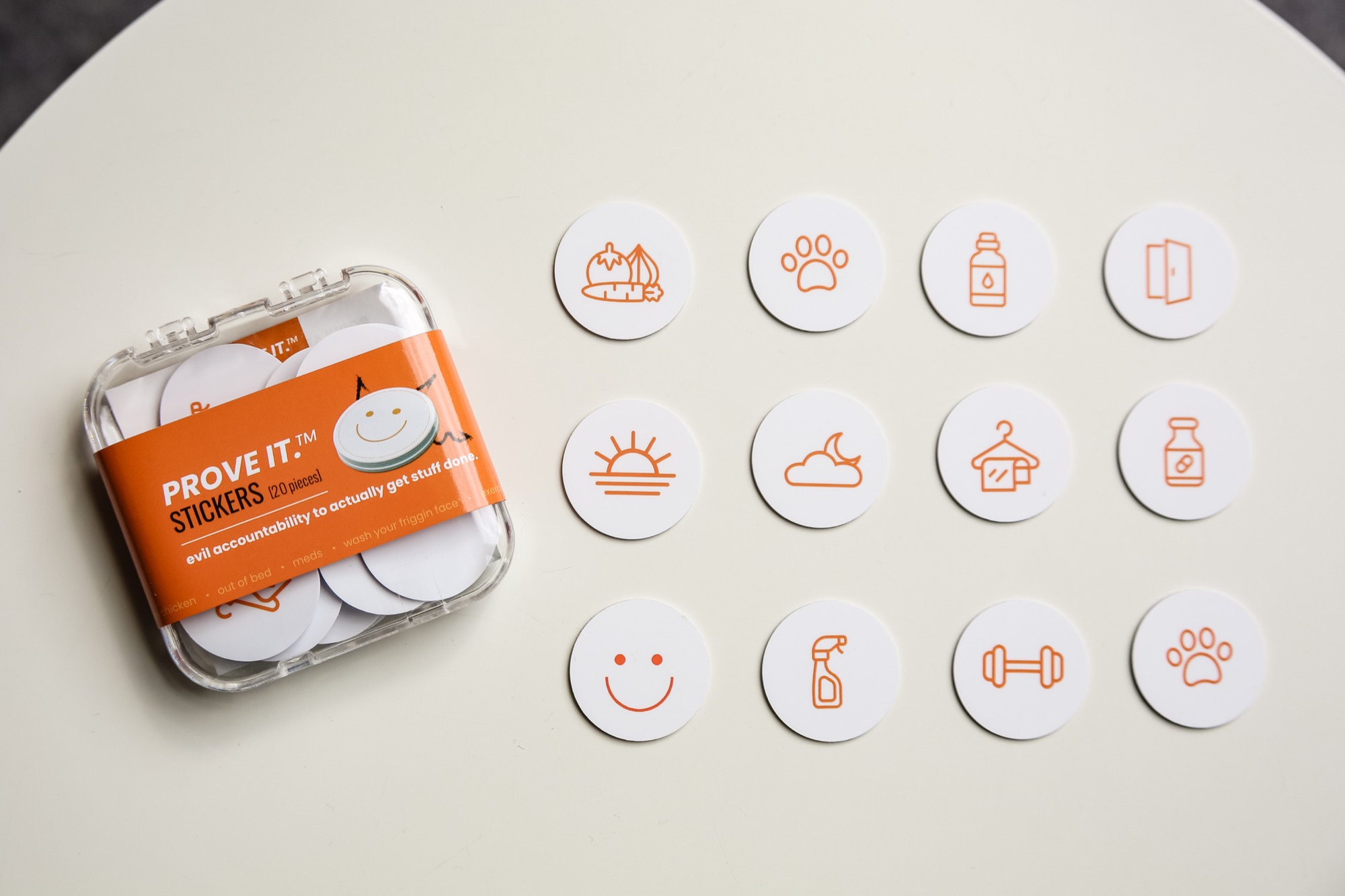 Sticker pack, overhead